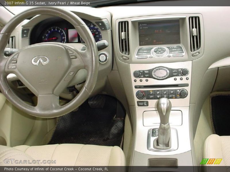 Ivory Pearl / Wheat Beige 2007 Infiniti G 35 Sedan