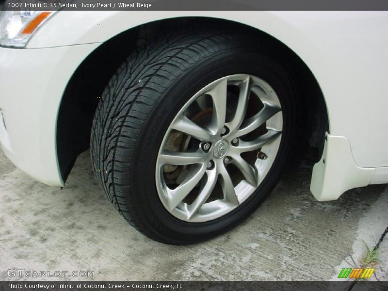 Ivory Pearl / Wheat Beige 2007 Infiniti G 35 Sedan