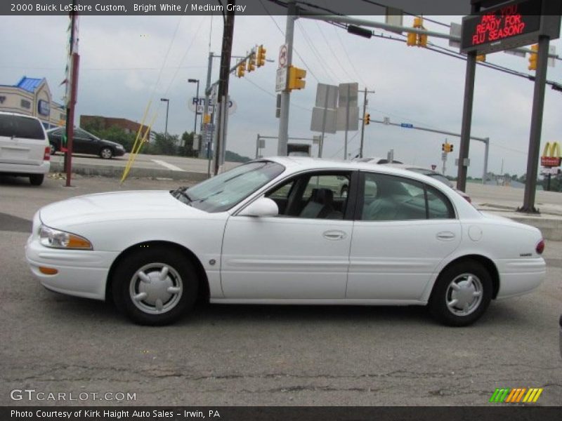Bright White / Medium Gray 2000 Buick LeSabre Custom