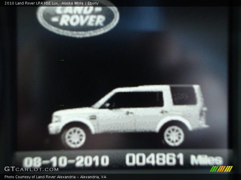 Alaska White / Ebony 2010 Land Rover LR4 HSE Lux
