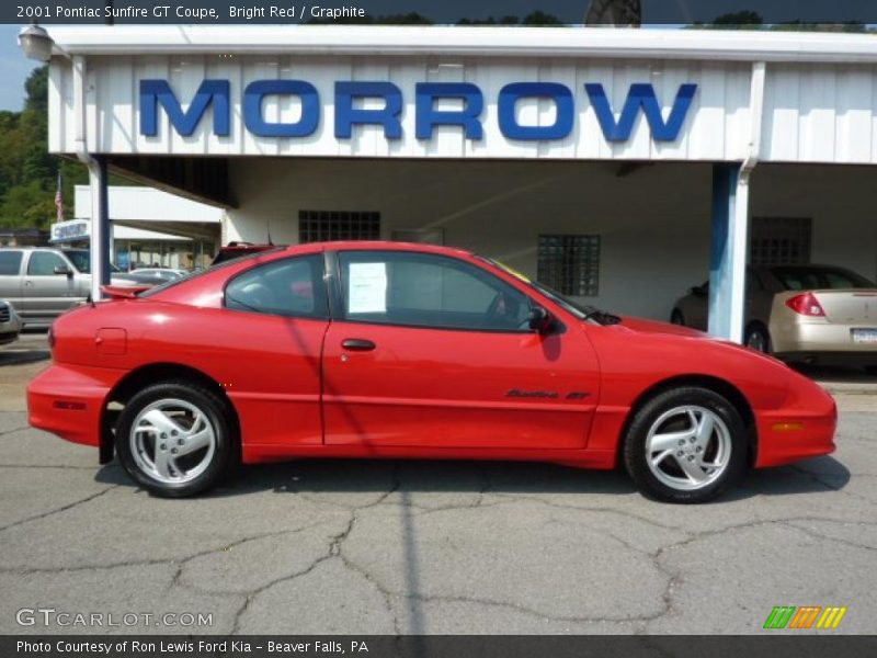 Bright Red / Graphite 2001 Pontiac Sunfire GT Coupe