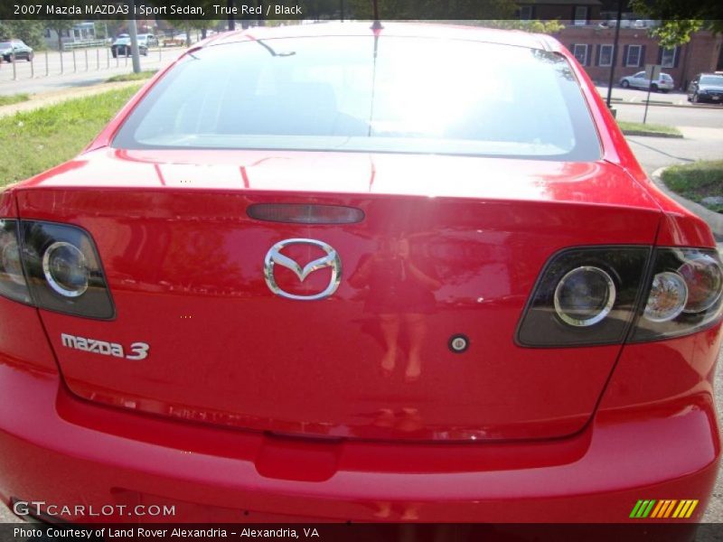 True Red / Black 2007 Mazda MAZDA3 i Sport Sedan