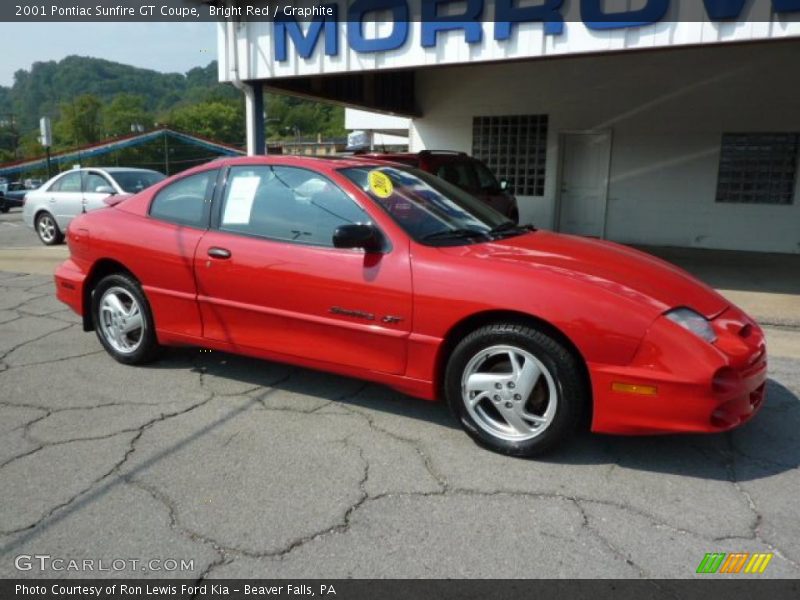 Bright Red / Graphite 2001 Pontiac Sunfire GT Coupe