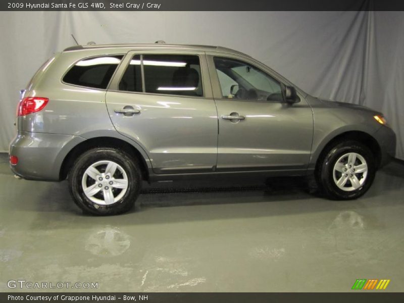 Steel Gray / Gray 2009 Hyundai Santa Fe GLS 4WD