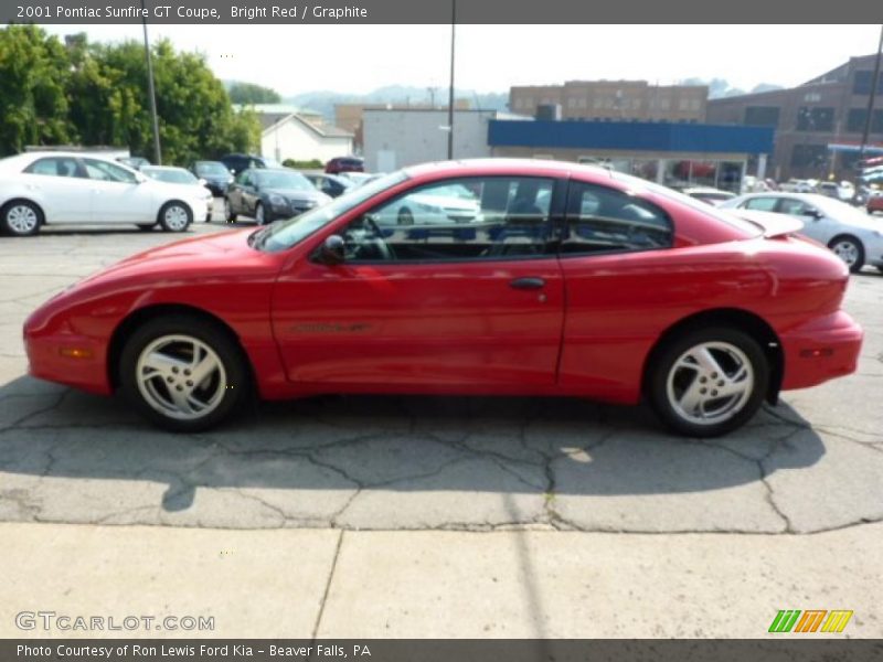 Bright Red / Graphite 2001 Pontiac Sunfire GT Coupe