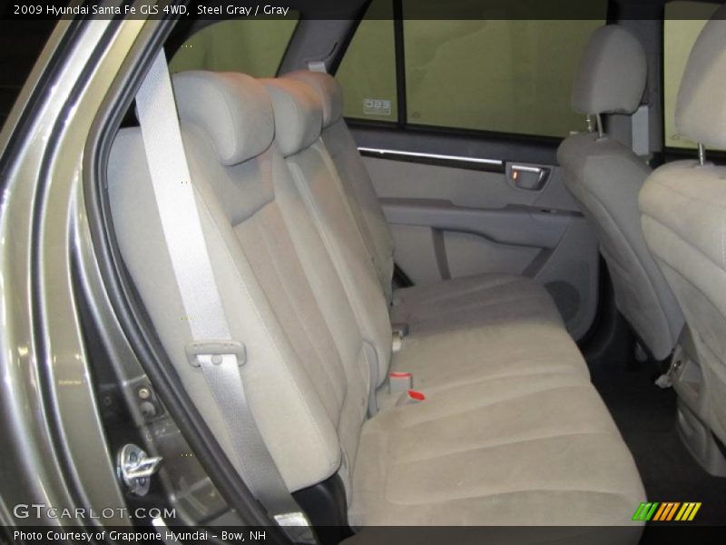 Steel Gray / Gray 2009 Hyundai Santa Fe GLS 4WD