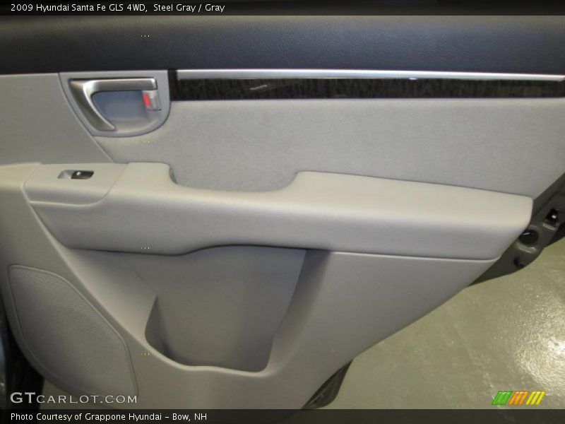 Steel Gray / Gray 2009 Hyundai Santa Fe GLS 4WD