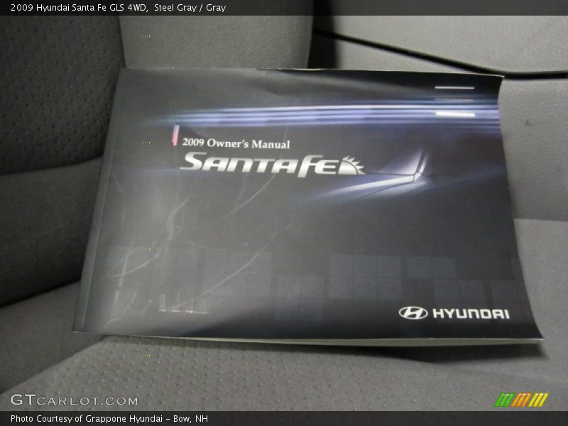 Steel Gray / Gray 2009 Hyundai Santa Fe GLS 4WD