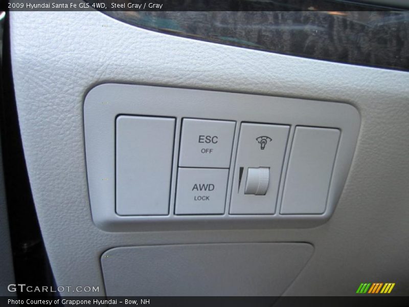 Steel Gray / Gray 2009 Hyundai Santa Fe GLS 4WD