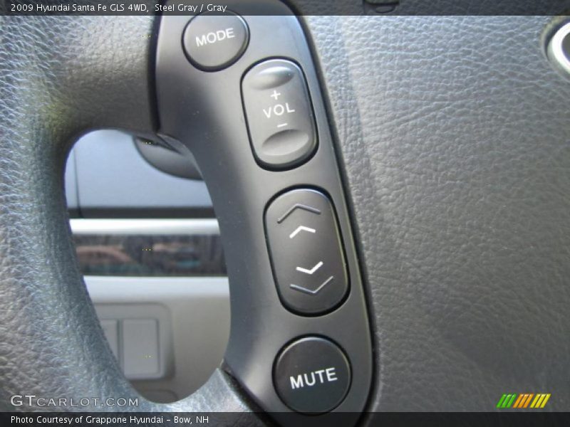 Steel Gray / Gray 2009 Hyundai Santa Fe GLS 4WD