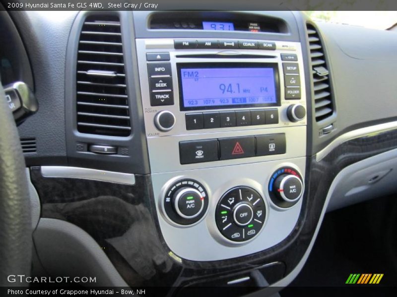 Steel Gray / Gray 2009 Hyundai Santa Fe GLS 4WD