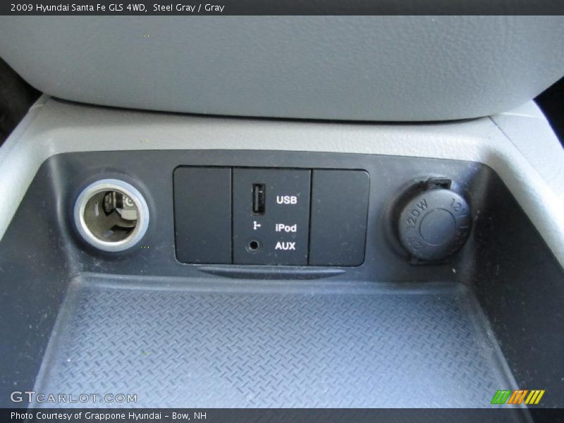 Steel Gray / Gray 2009 Hyundai Santa Fe GLS 4WD