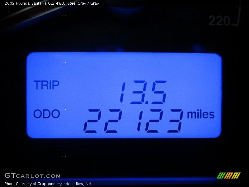 Steel Gray / Gray 2009 Hyundai Santa Fe GLS 4WD