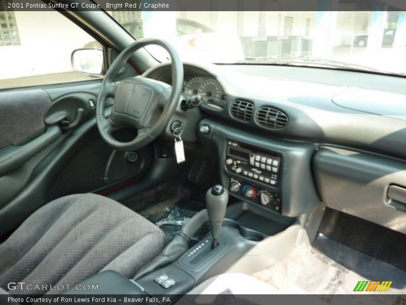 Bright Red / Graphite 2001 Pontiac Sunfire GT Coupe