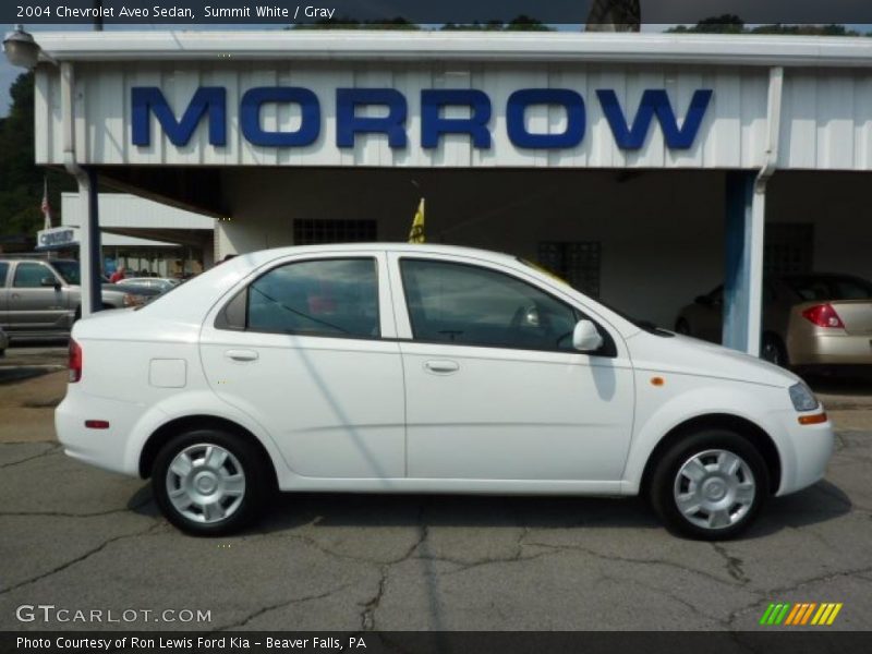 Summit White / Gray 2004 Chevrolet Aveo Sedan
