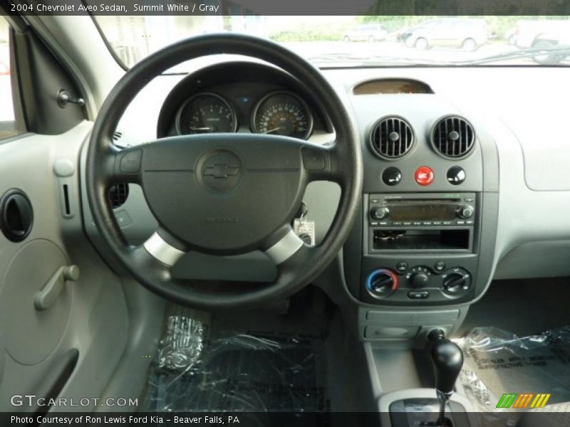 Summit White / Gray 2004 Chevrolet Aveo Sedan