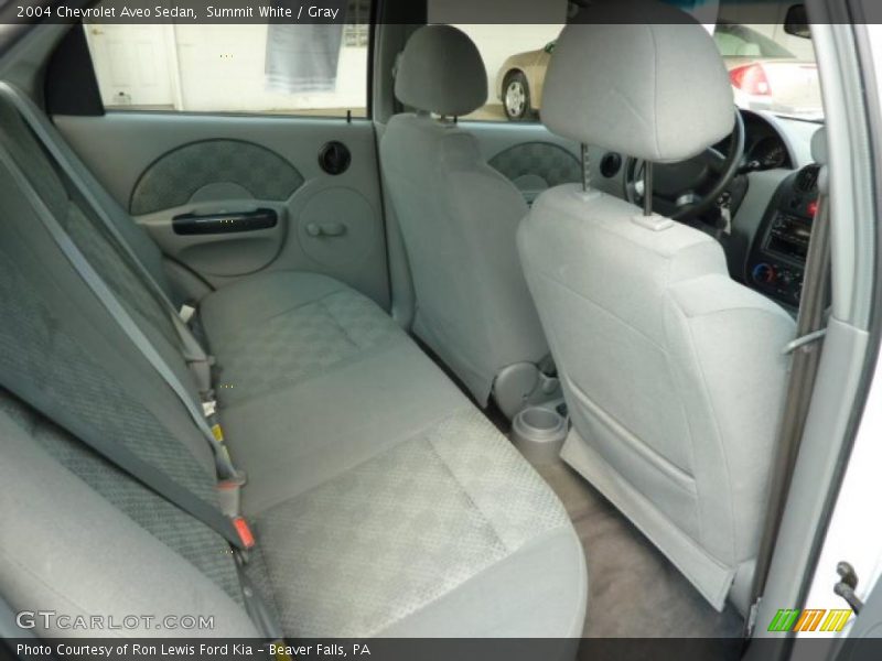 Summit White / Gray 2004 Chevrolet Aveo Sedan