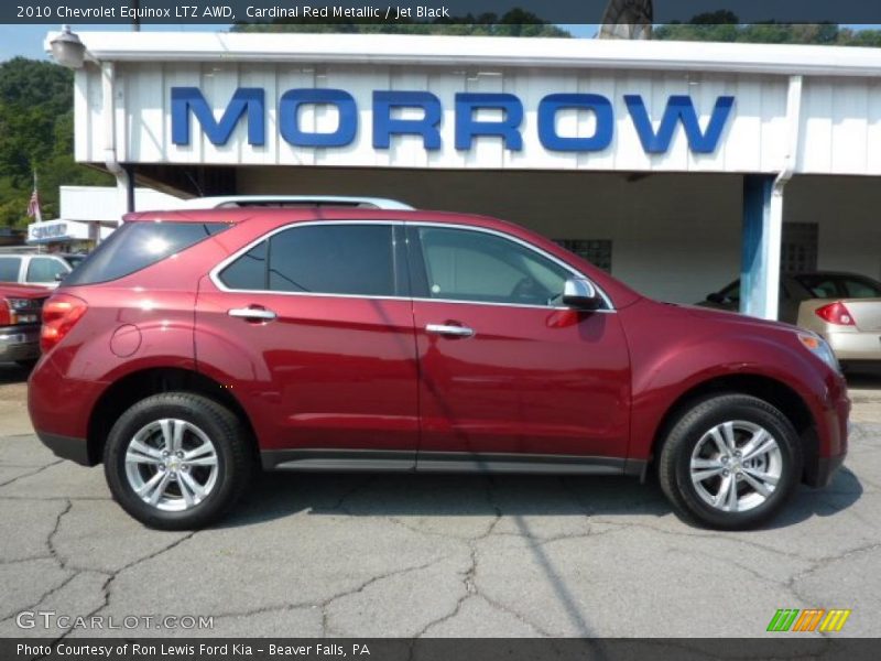Cardinal Red Metallic / Jet Black 2010 Chevrolet Equinox LTZ AWD