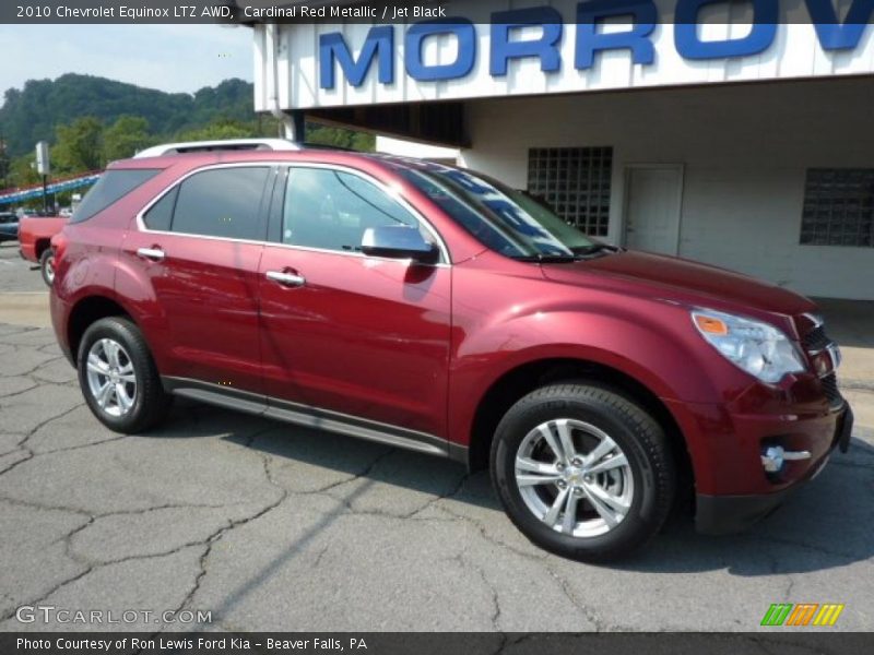 Cardinal Red Metallic / Jet Black 2010 Chevrolet Equinox LTZ AWD