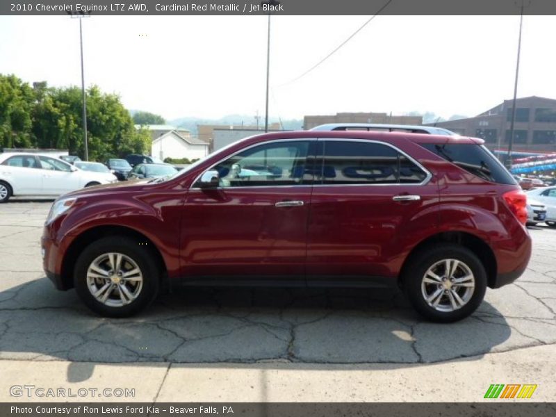 Cardinal Red Metallic / Jet Black 2010 Chevrolet Equinox LTZ AWD