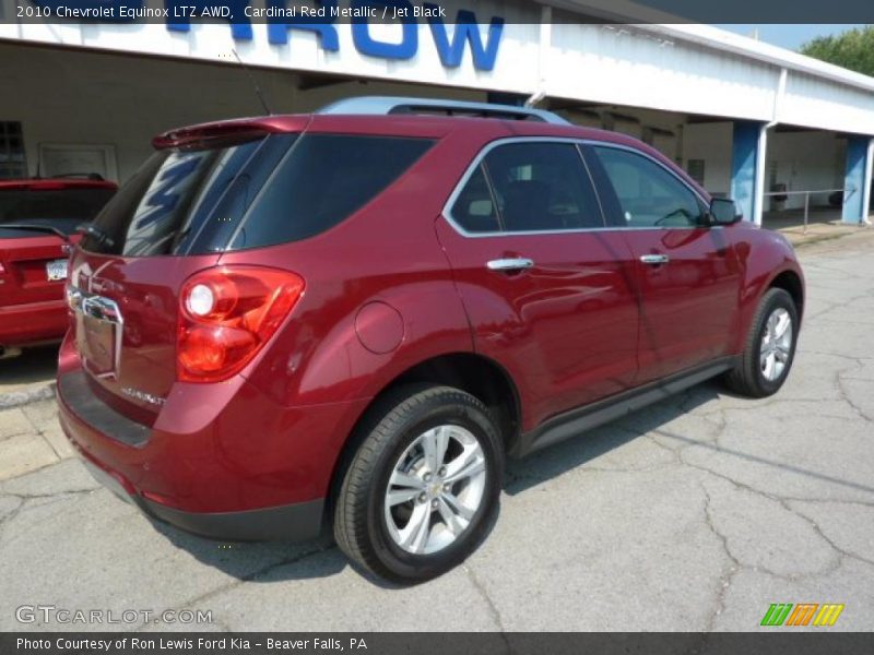 Cardinal Red Metallic / Jet Black 2010 Chevrolet Equinox LTZ AWD