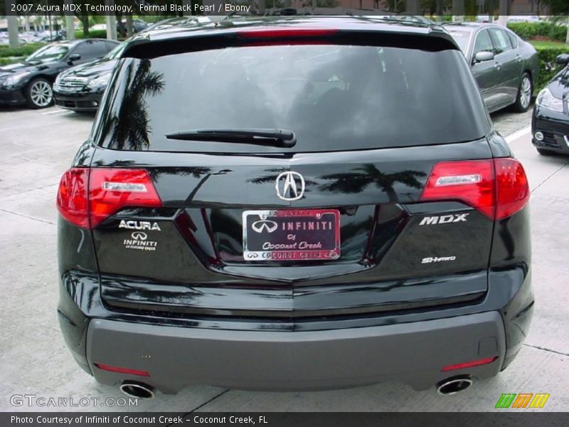 Formal Black Pearl / Ebony 2007 Acura MDX Technology