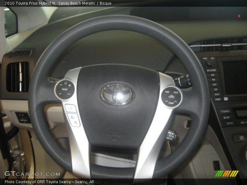Sandy Beach Metallic / Bisque 2010 Toyota Prius Hybrid III