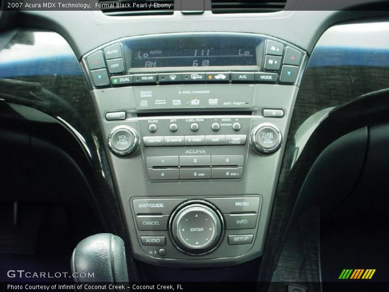 Formal Black Pearl / Ebony 2007 Acura MDX Technology