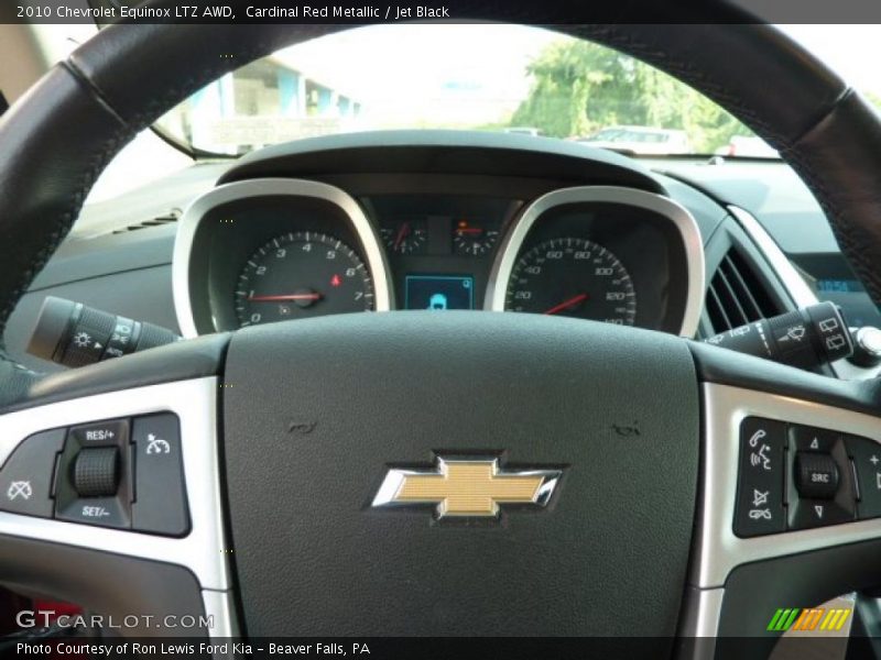 Cardinal Red Metallic / Jet Black 2010 Chevrolet Equinox LTZ AWD