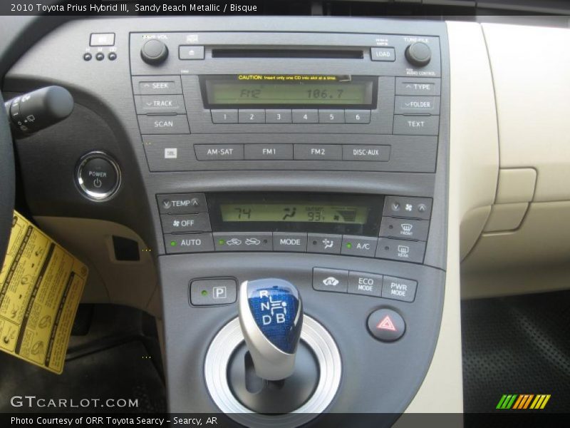 Sandy Beach Metallic / Bisque 2010 Toyota Prius Hybrid III