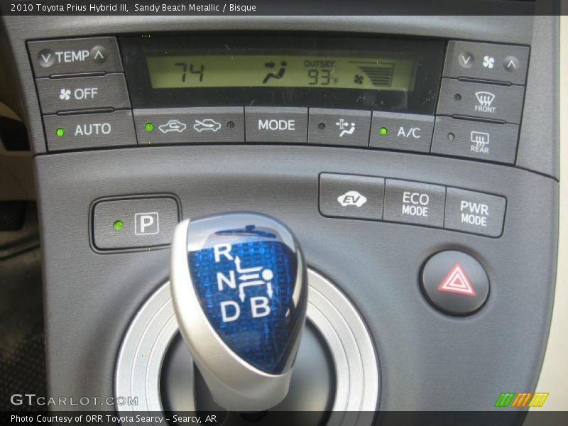 Sandy Beach Metallic / Bisque 2010 Toyota Prius Hybrid III