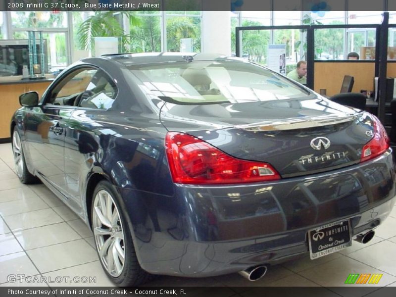 Blue Slate Metallic / Wheat 2008 Infiniti G 37 Coupe