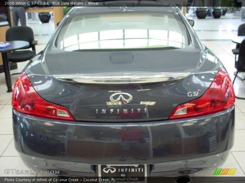 Blue Slate Metallic / Wheat 2008 Infiniti G 37 Coupe