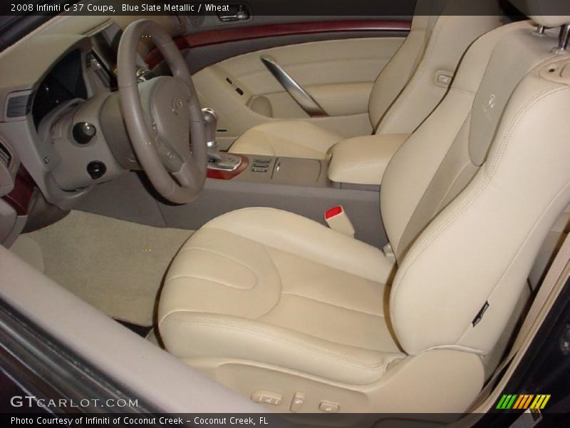 Blue Slate Metallic / Wheat 2008 Infiniti G 37 Coupe