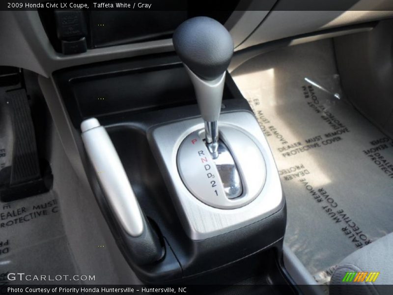 Taffeta White / Gray 2009 Honda Civic LX Coupe