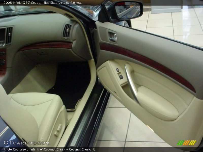Blue Slate Metallic / Wheat 2008 Infiniti G 37 Coupe