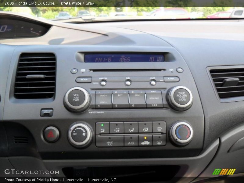 Taffeta White / Gray 2009 Honda Civic LX Coupe