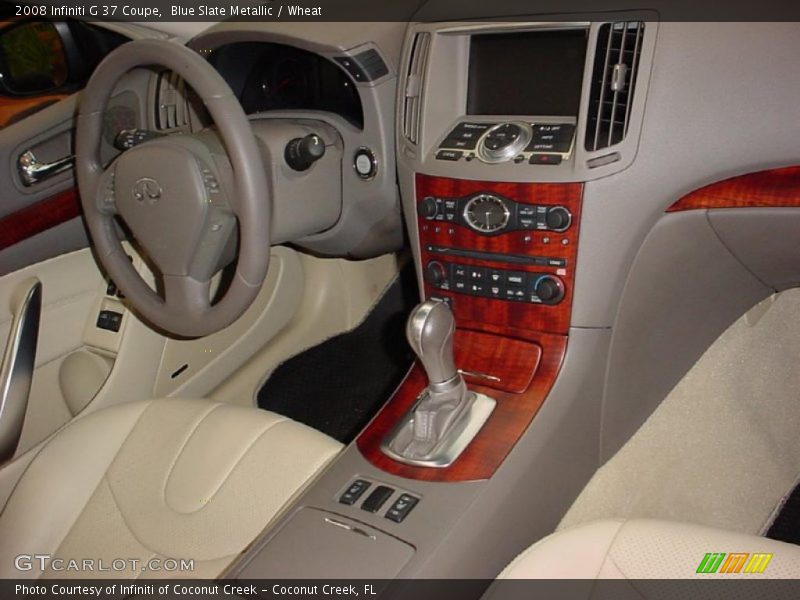 Blue Slate Metallic / Wheat 2008 Infiniti G 37 Coupe