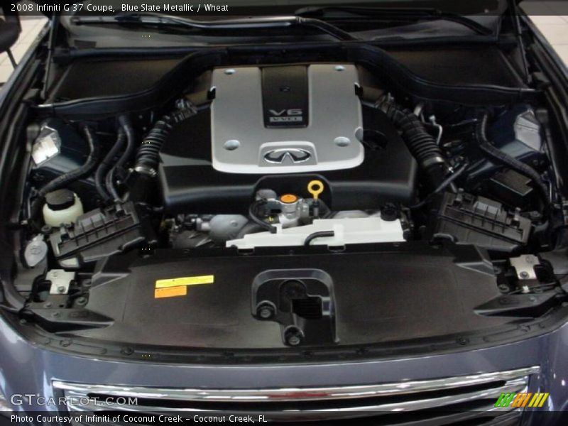 Blue Slate Metallic / Wheat 2008 Infiniti G 37 Coupe