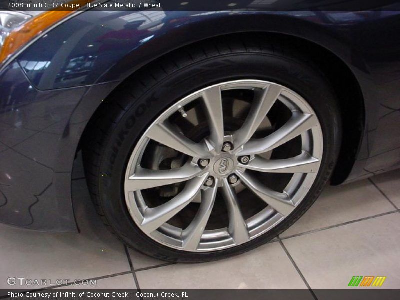 Blue Slate Metallic / Wheat 2008 Infiniti G 37 Coupe