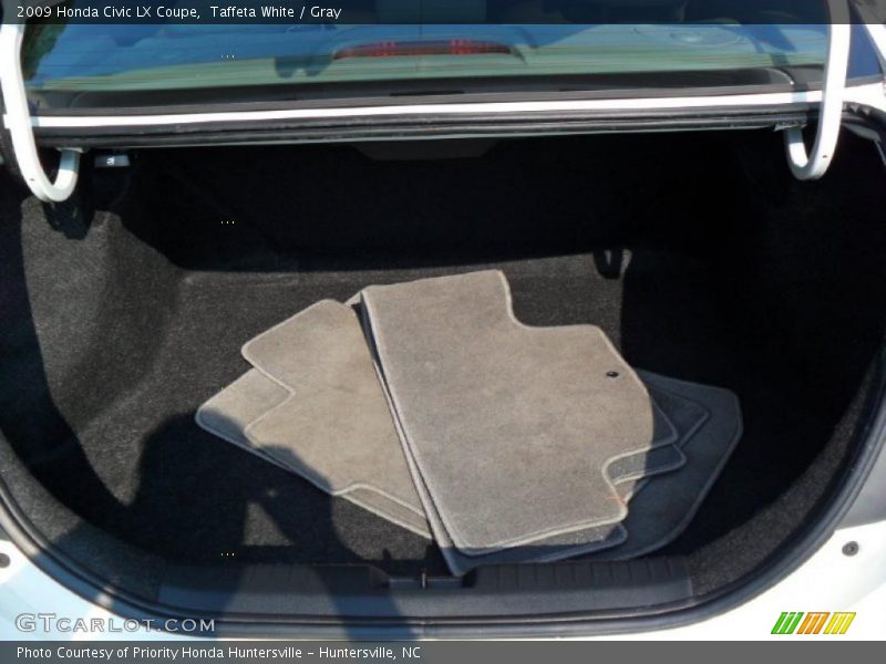 Taffeta White / Gray 2009 Honda Civic LX Coupe