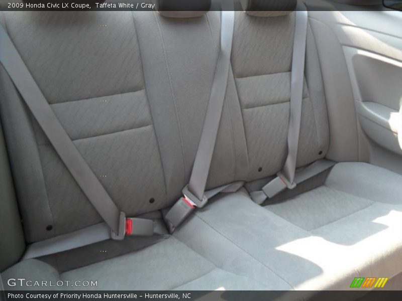 Taffeta White / Gray 2009 Honda Civic LX Coupe