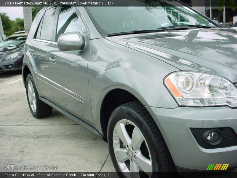 Palladium Silver Metallic / Black 2010 Mercedes-Benz ML 350