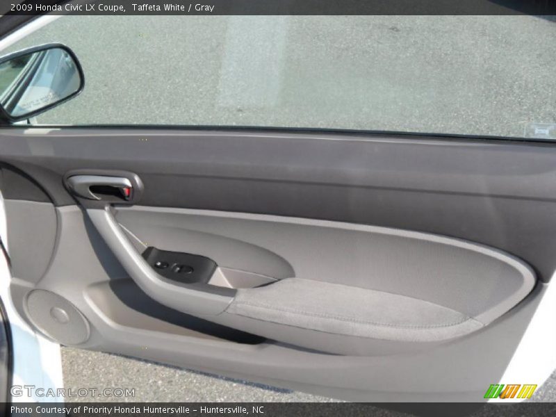 Taffeta White / Gray 2009 Honda Civic LX Coupe