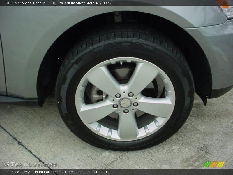 Palladium Silver Metallic / Black 2010 Mercedes-Benz ML 350