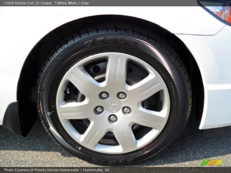 Taffeta White / Gray 2009 Honda Civic LX Coupe