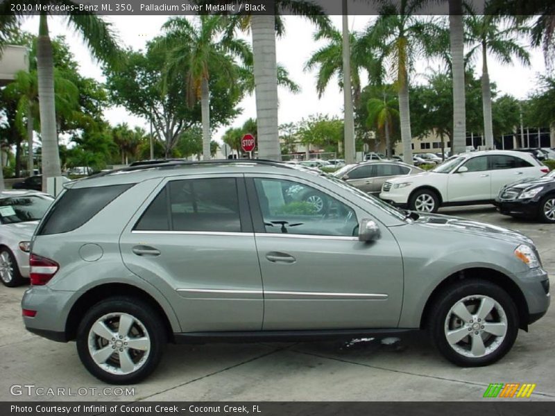Palladium Silver Metallic / Black 2010 Mercedes-Benz ML 350
