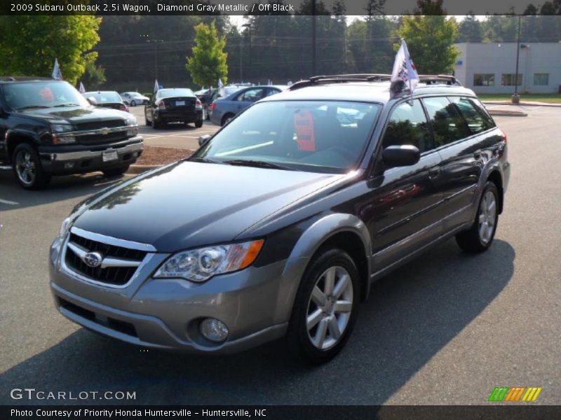 Diamond Gray Metallic / Off Black 2009 Subaru Outback 2.5i Wagon