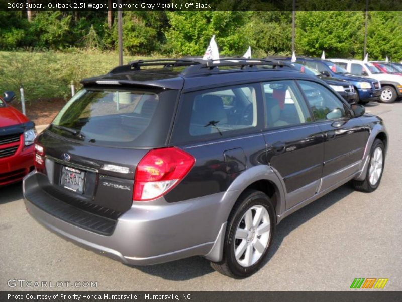 Diamond Gray Metallic / Off Black 2009 Subaru Outback 2.5i Wagon