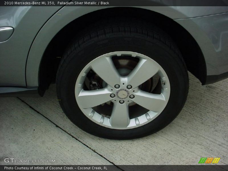 Palladium Silver Metallic / Black 2010 Mercedes-Benz ML 350